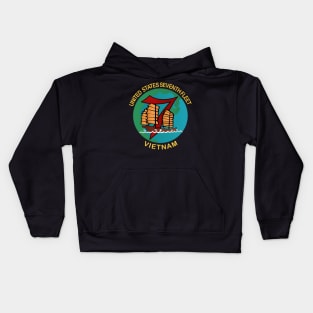 United States Seventh Fleet - Vietnam Kids Hoodie